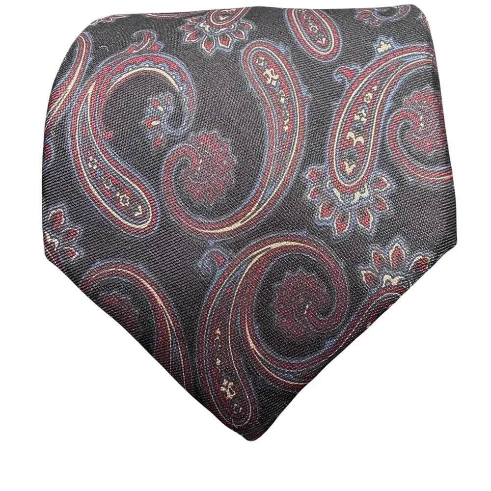 Andre Gianni Designer Silks Tie Rich Traditional Paisley Vtg